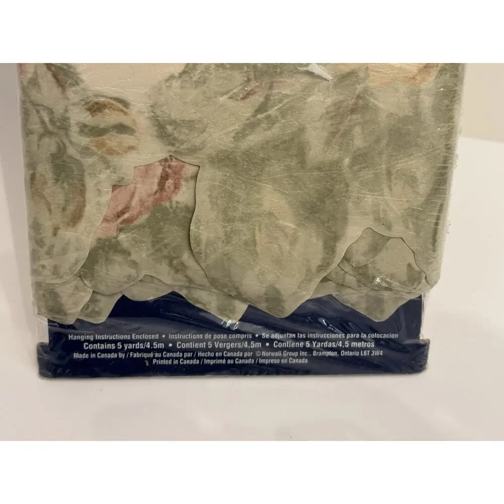 Norwall Vintage Floral Cottagecore Wallpaper Border 5 Yards